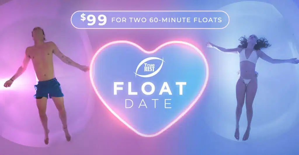 float date promotion $99 for two 60-minute floats